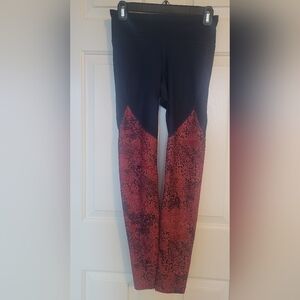 Under Armour High-Waist Navy & Pink Mesh Leggings